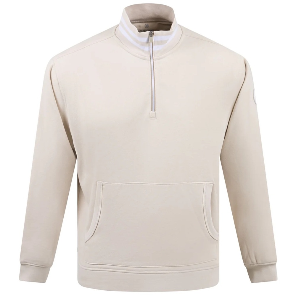 G/FORE Loopback Quarter Zip Pullover Mid Stone Size XL